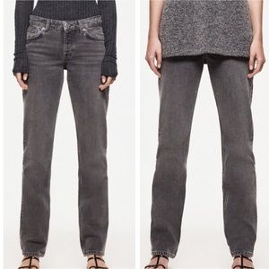 Zara Gray Straight Leg Jeans for Women